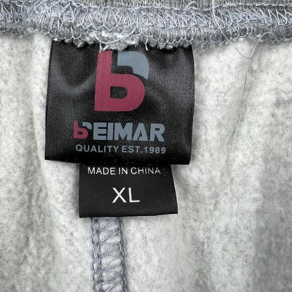 New Smith Men US XL Grey Sweet Pants Sport Casual Logo Joggers Elastic Waist - Picture 11 of 12